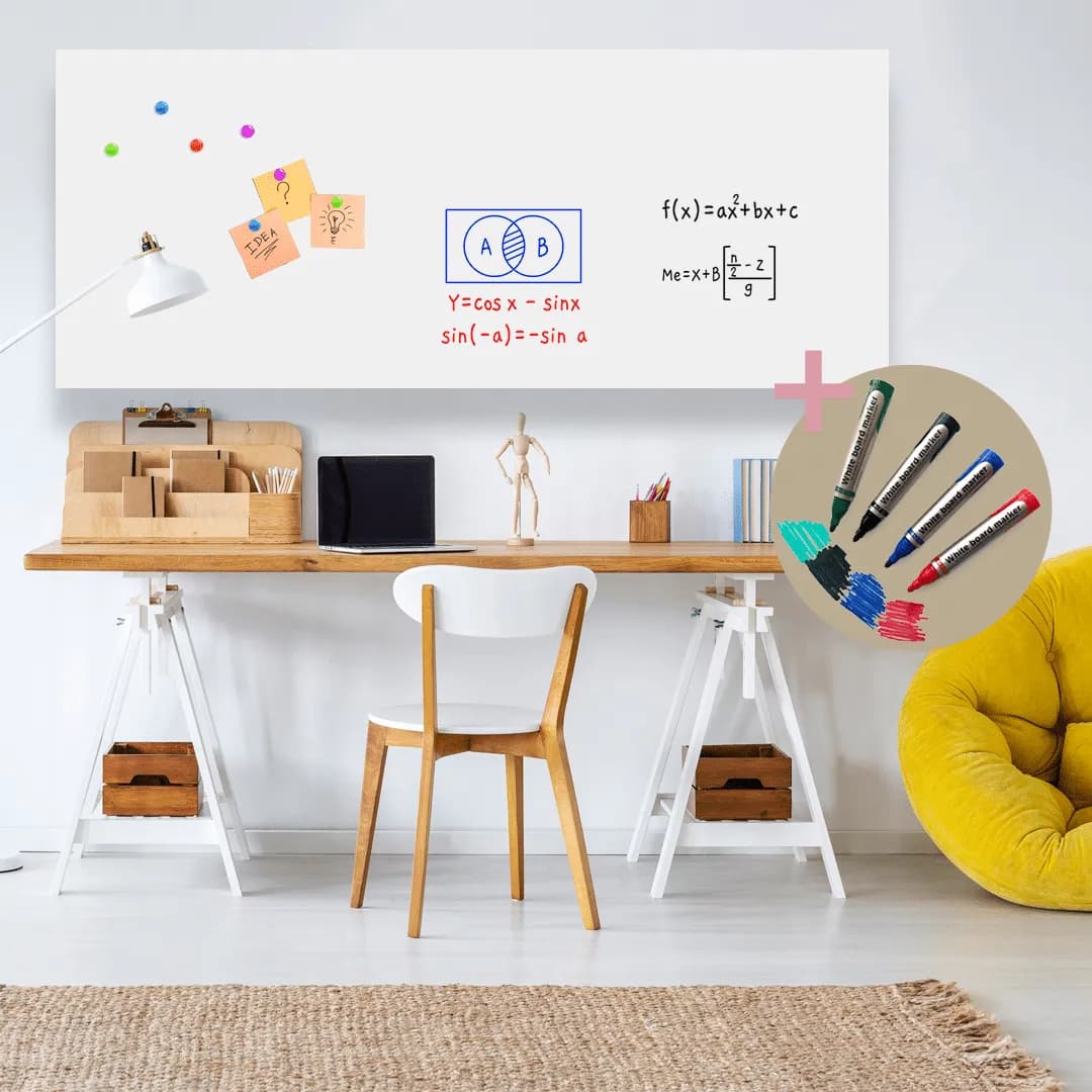 Comment utiliser un film adhésif tableau blanc ou tableau noir chez soi ?