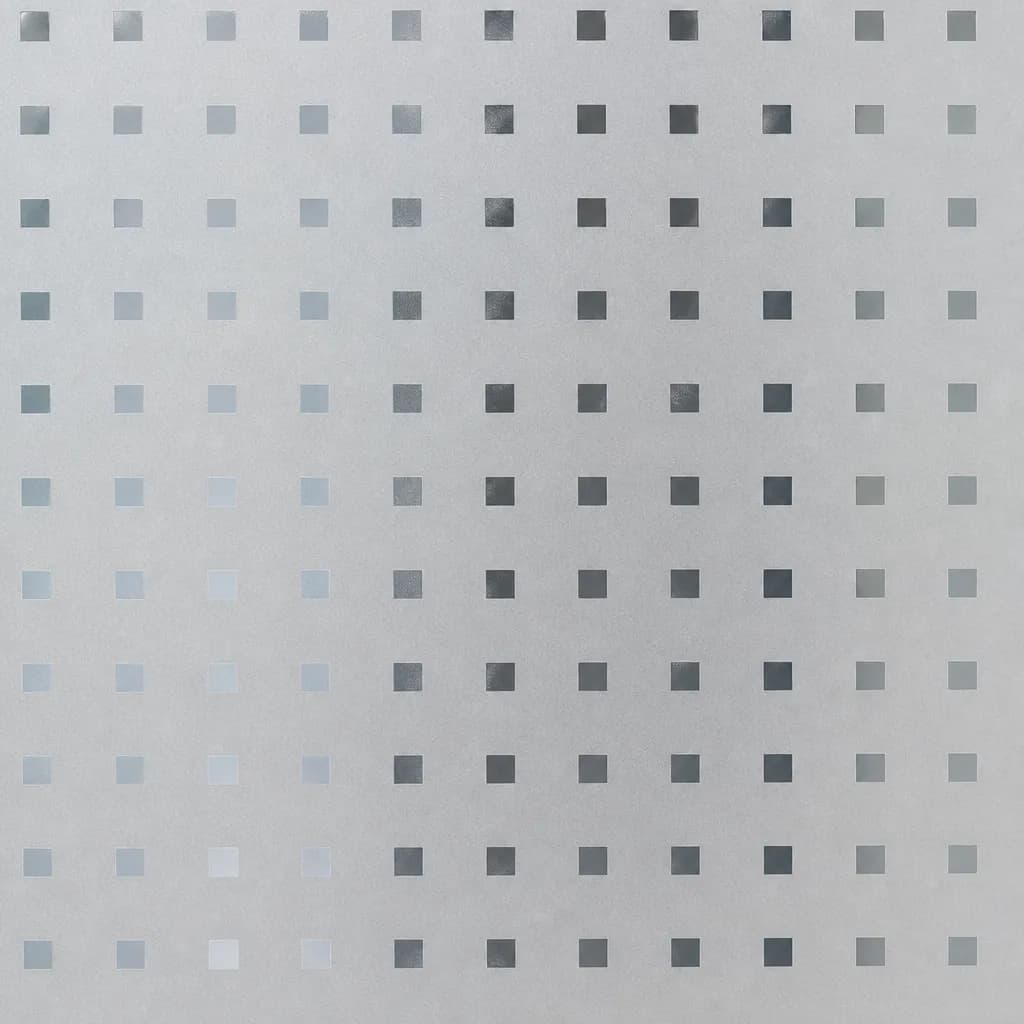 Texture Film Dépoli à Carrés Transparents pour Vitrage Intérieur