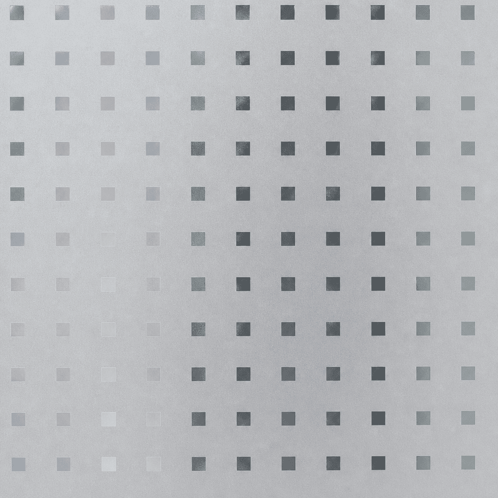 Texture Film Dépoli à Carrés Transparents pour Vitrage Intérieur