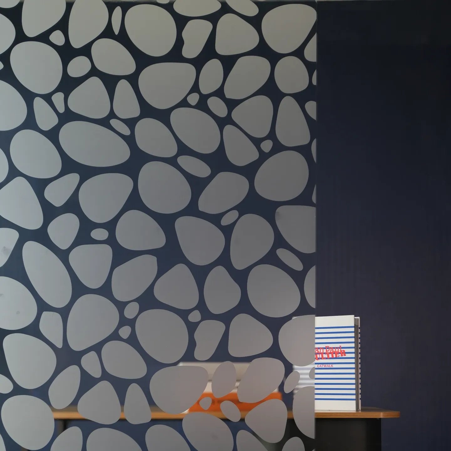 Texture Film décoratif pour vitrage motif galets