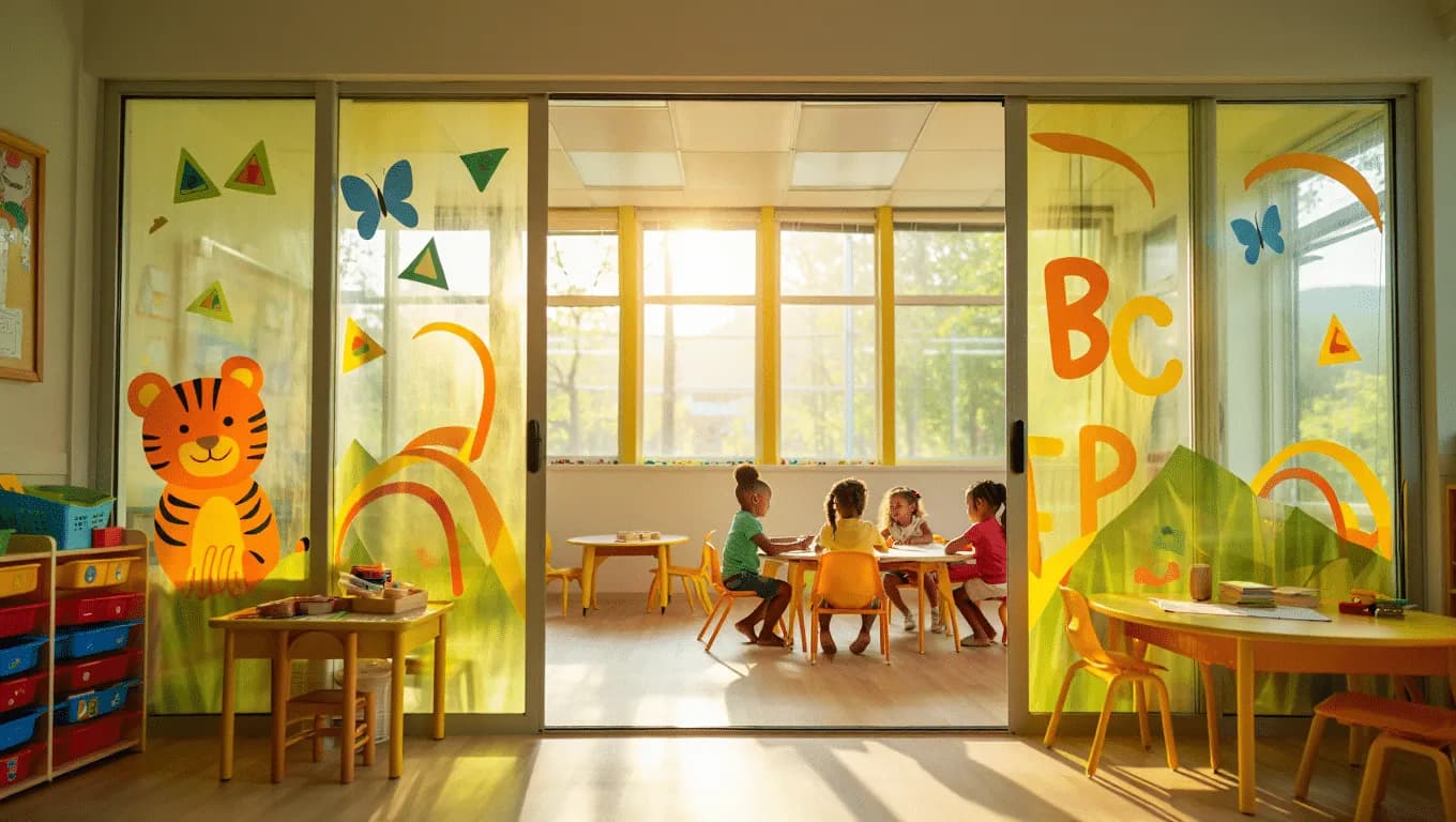 Film décoratif pour crèches et écoles : ludique et pratique
