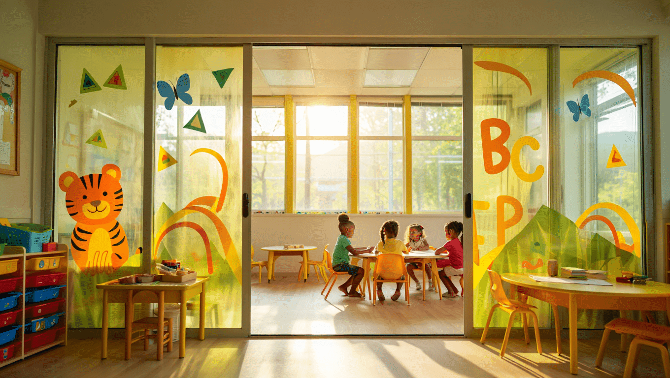 Film décoratif pour crèches et écoles : ludique et pratique