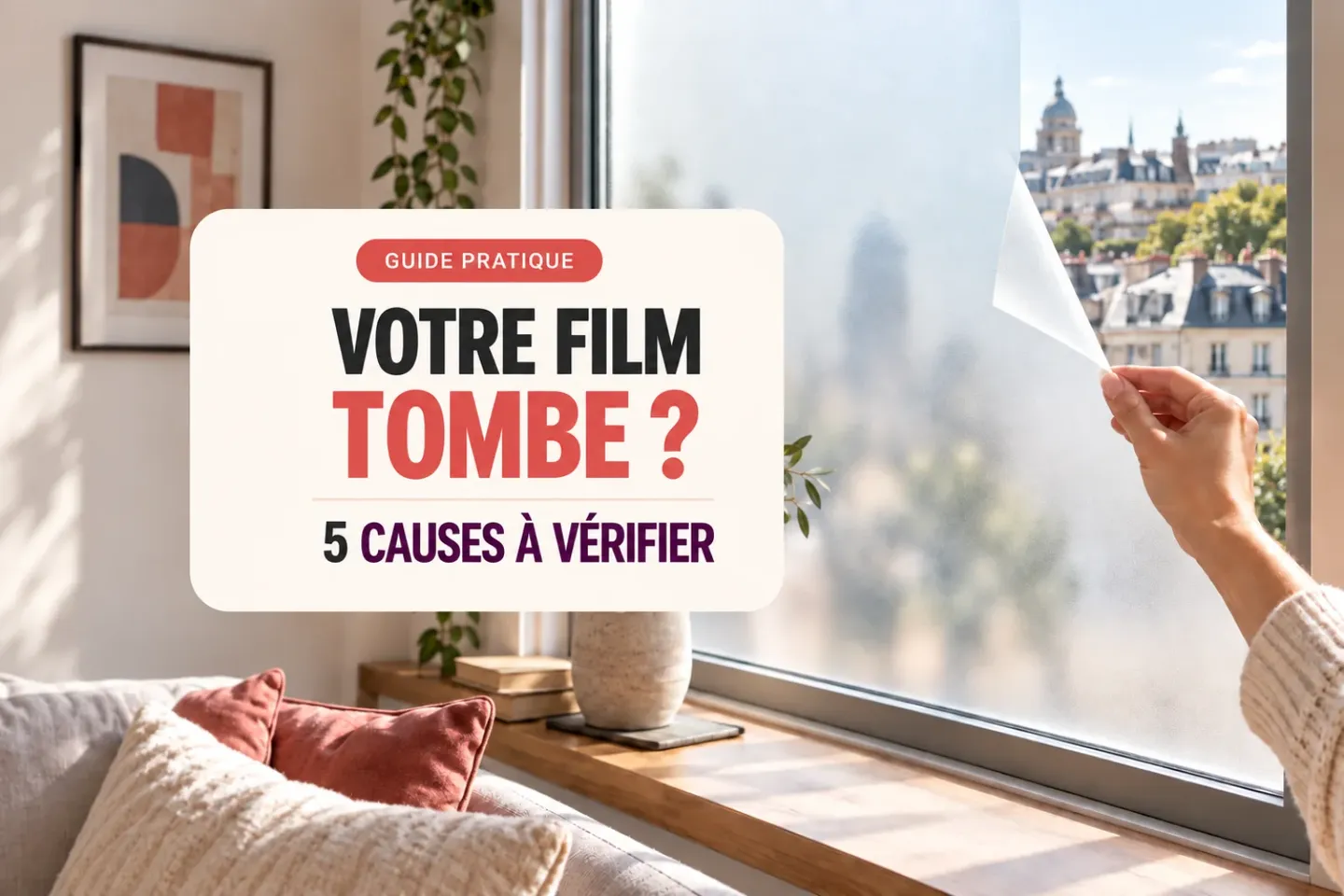 Votre film électrostatique se décolle ? Ne le jetez pas