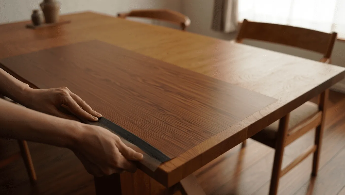 Comment donner une seconde vie à une table avec du film covering ?