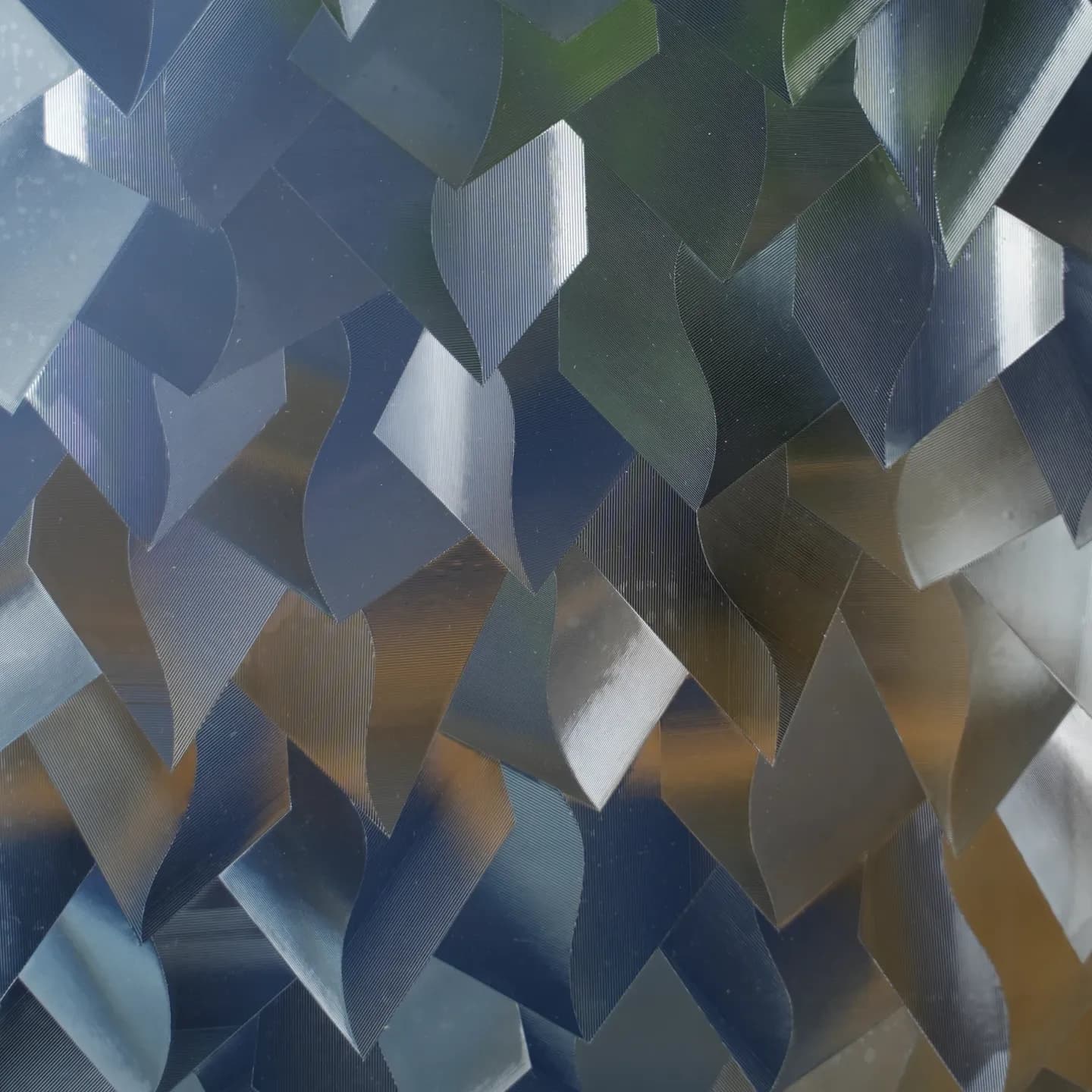 Texture Film électrostatique effet verre facetté Everest