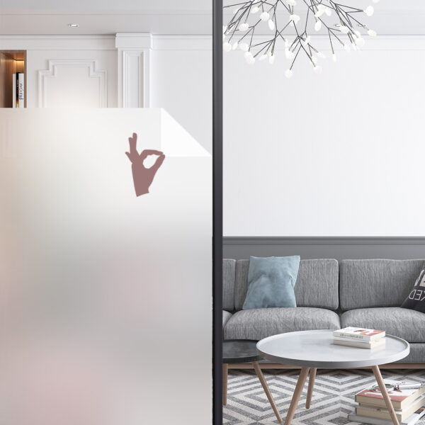 Film vitre blanc anti-regard