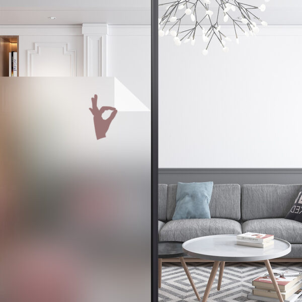 Film vitre incolore anti-regard