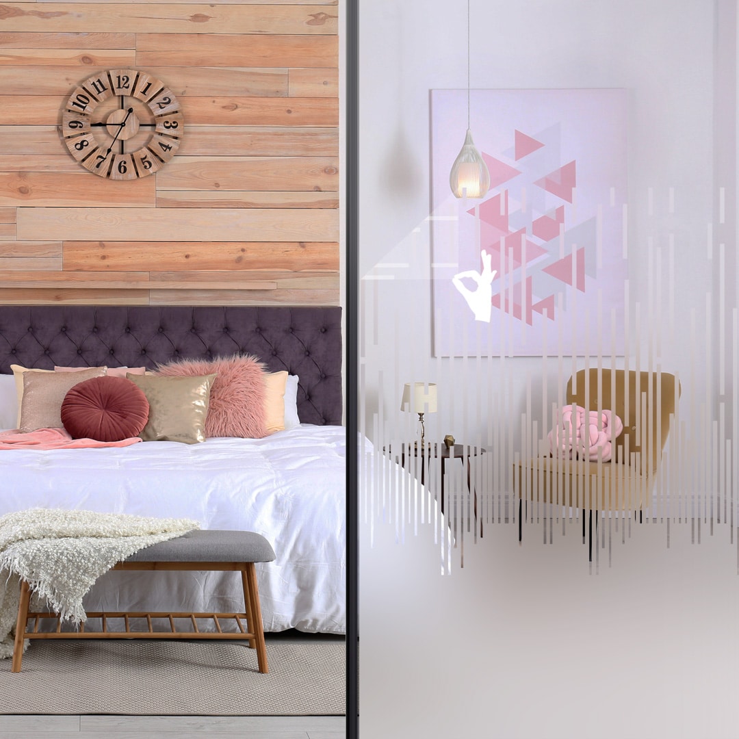 Film adhésif décoratif pour vitrage skyline