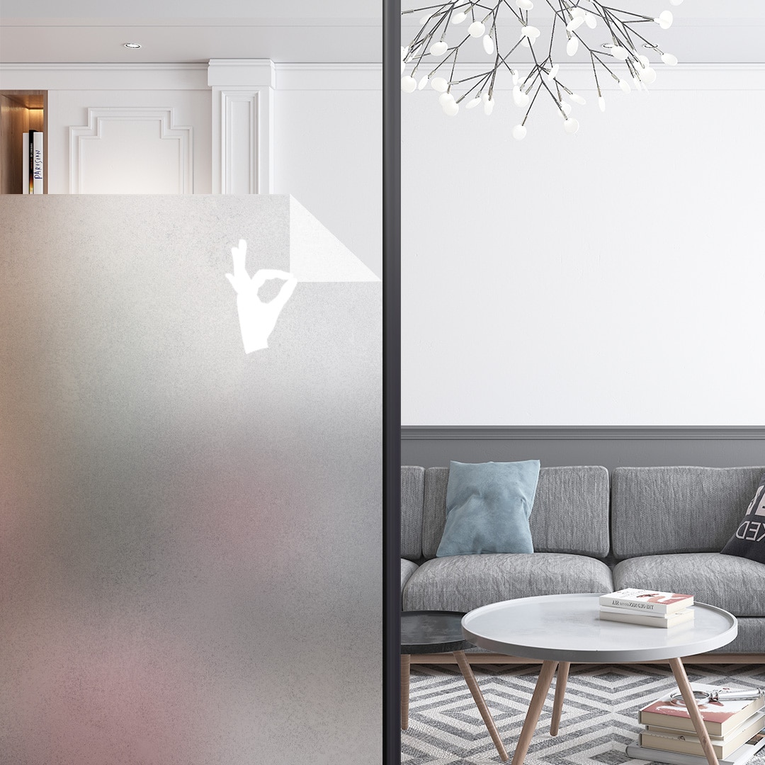 Film vitre gris pailleté