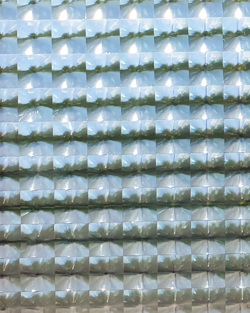 Film vitrostatique mosaïque de carrés à distorsion