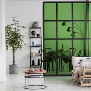 Film vitrage couleur vert printemps