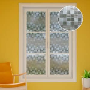 Fenêtre avec motif damier graphique