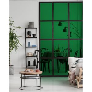 Film pour vitrage transparent couleur vert menthe