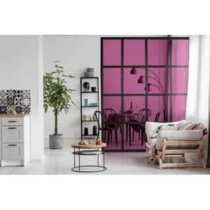 film vitrage transparent couleur fuchsia