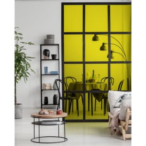 Film pour vitrage transparent couleur jaune