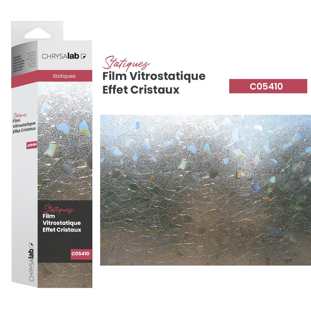 Film vitrostatique effet cristaux