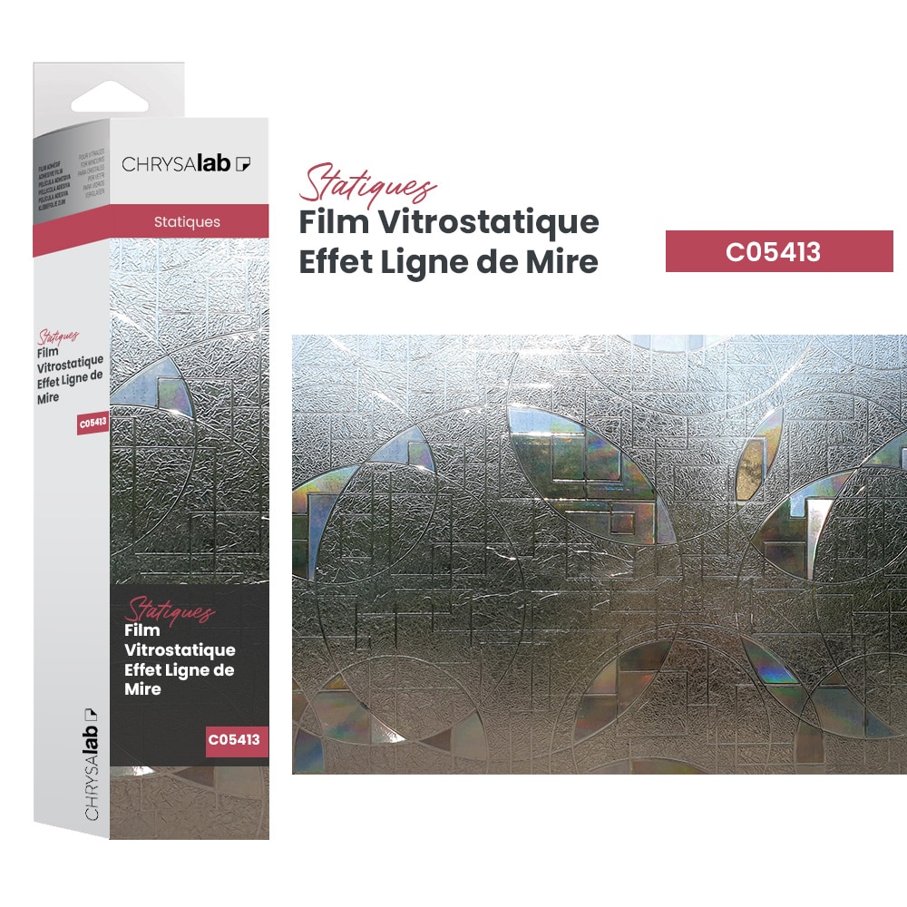 Film vitrostatique effet ligne de mire