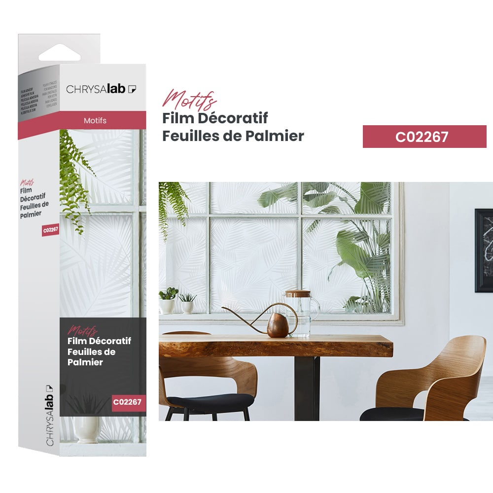 Film décoratif feuilles de palmier