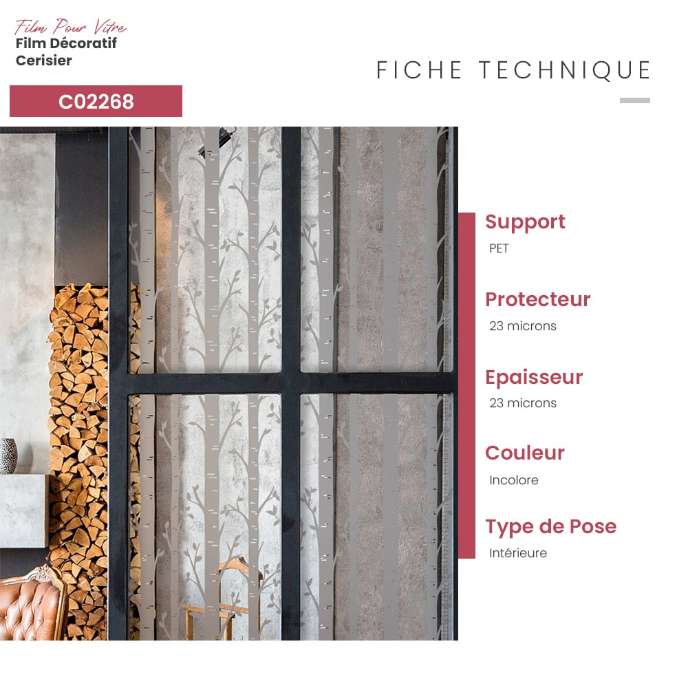 Film décoratif cerisier