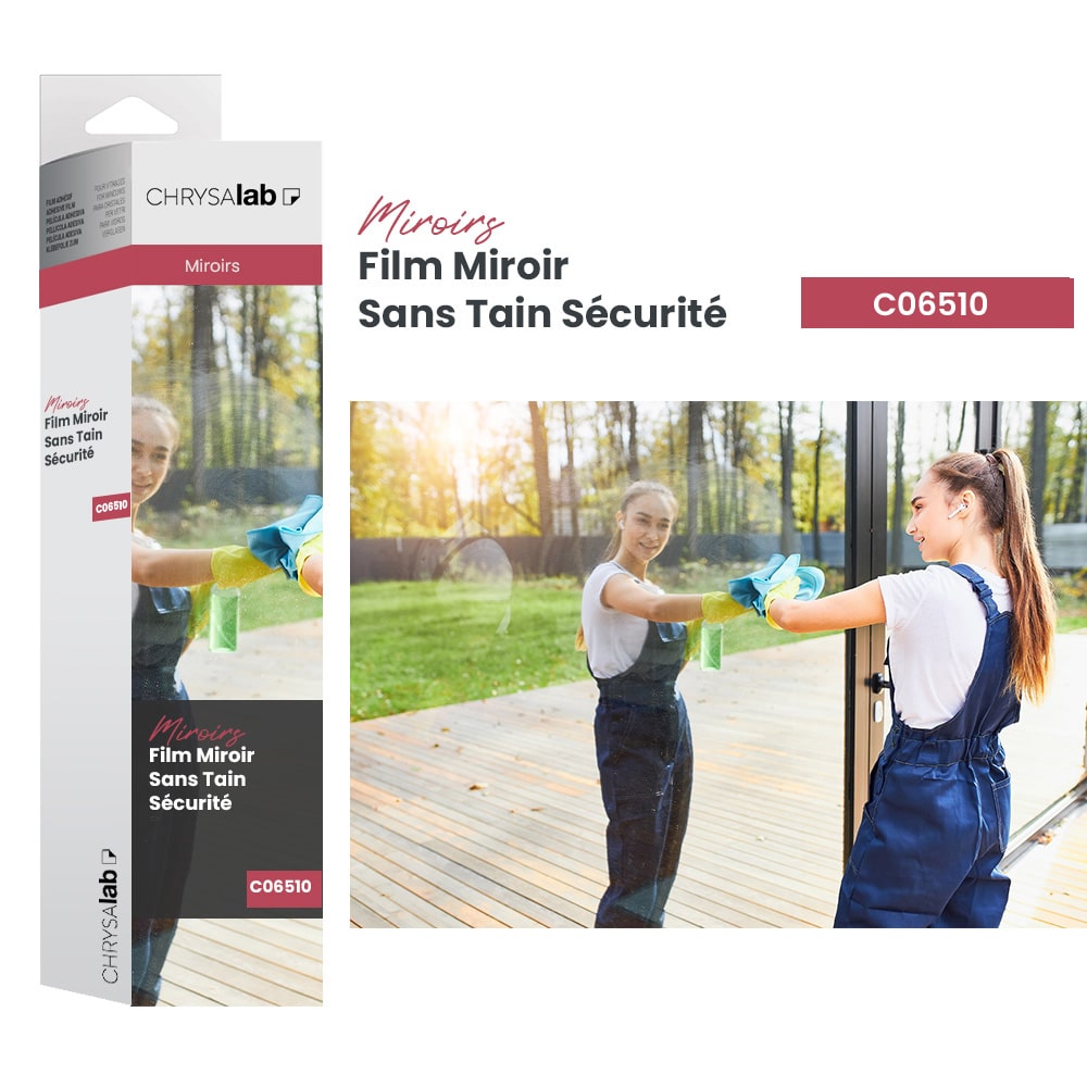 Film adhésif miroir sans tain et sécurité