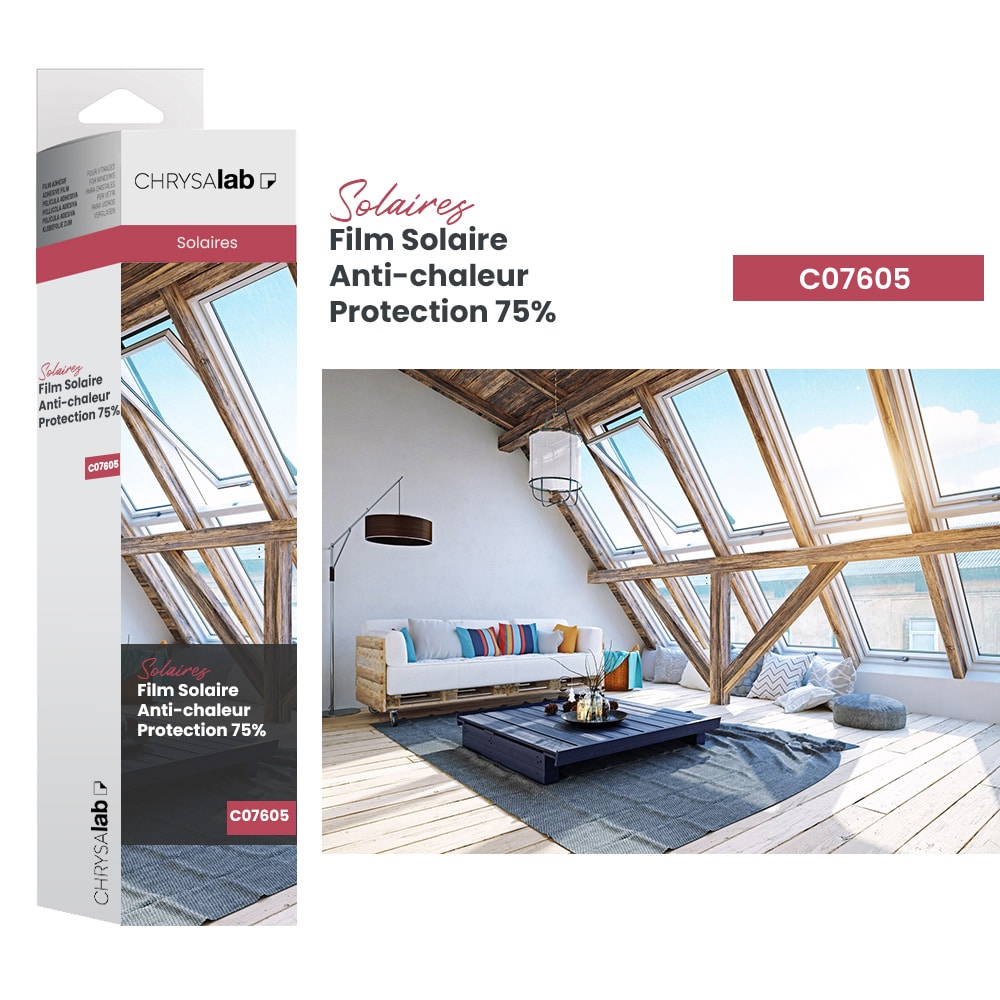 Film solaire anti-chaleur protection 75%