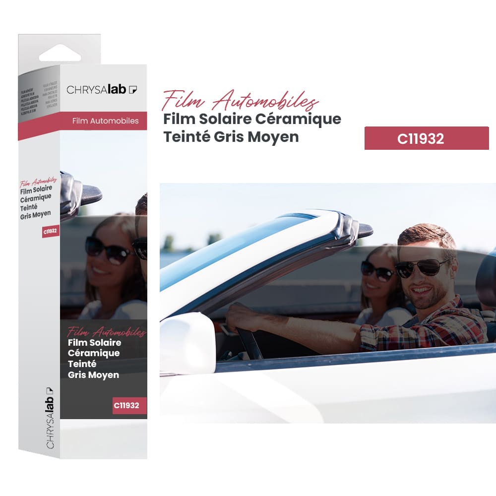Film solaire haute performance pour voiture teinté gris moyen