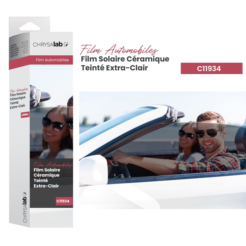 Film solaire céramique pour voiture teinté extra-clair