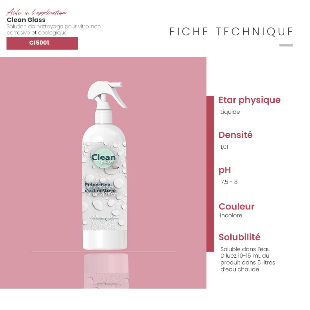 Fiche technique Clean Glass