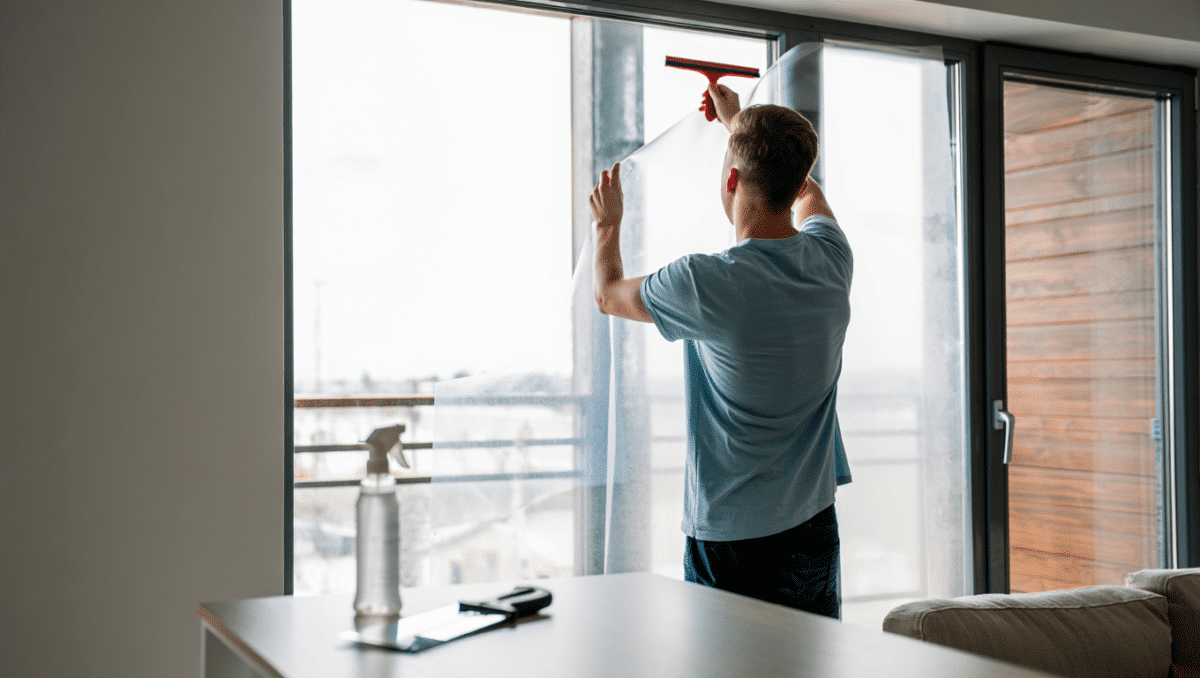 Installer film solaire anti-chaleur