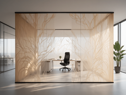 Film décoratif pour cloison vitrée