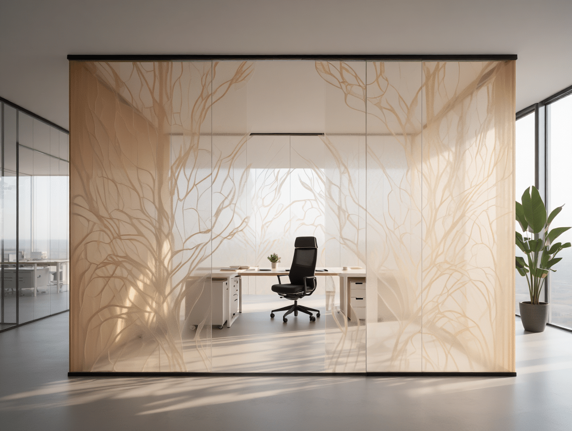 Film décoratif pour cloison vitrée