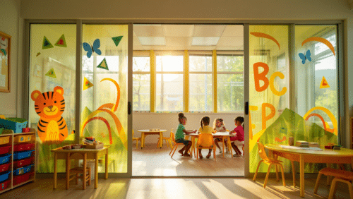 Film décoratif pour crèche et école