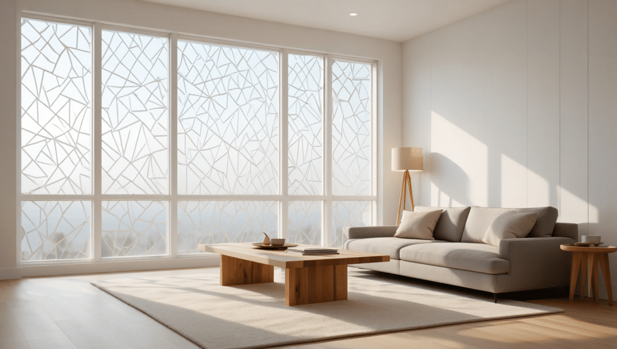 Film dépoli de déco pour vitre