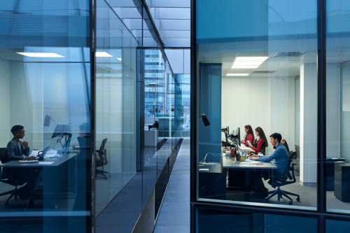 Film miroir sans tain en entreprise