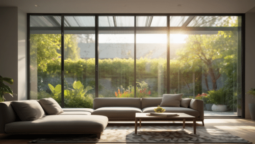 Film solaire pour grandes baies vitrées